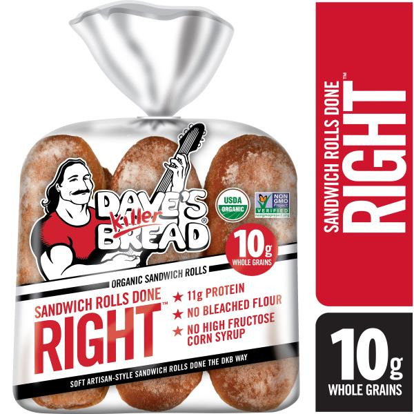 Dave's Killer Bread Sandwich Rolls, Organic