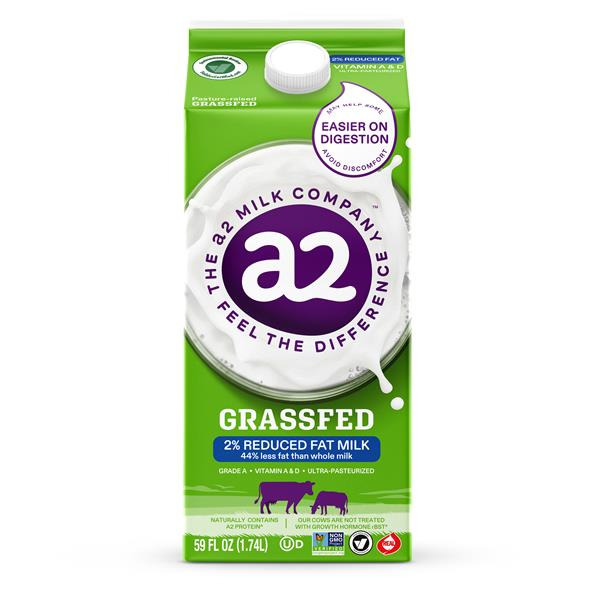 a2 Milk Grassfed 2% Reduced Fat Milk
