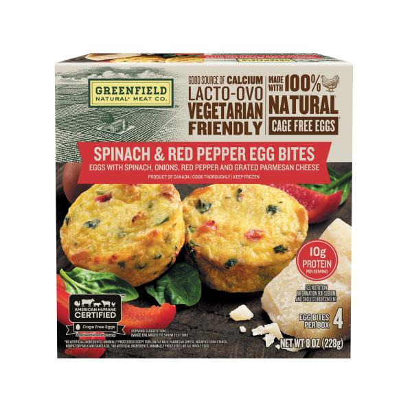 Greenfield Natural Meat Co. Spinach & Red Pepper Egg Bites