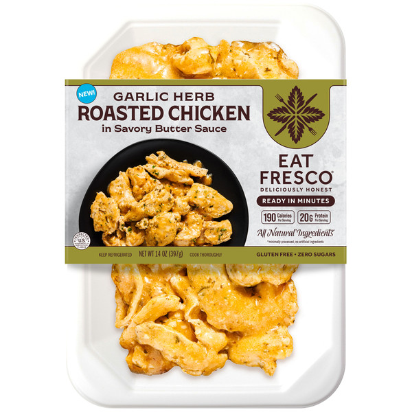 Eat Fresco Garlic Herb Roasted Chicken in Savory Butter Sauce