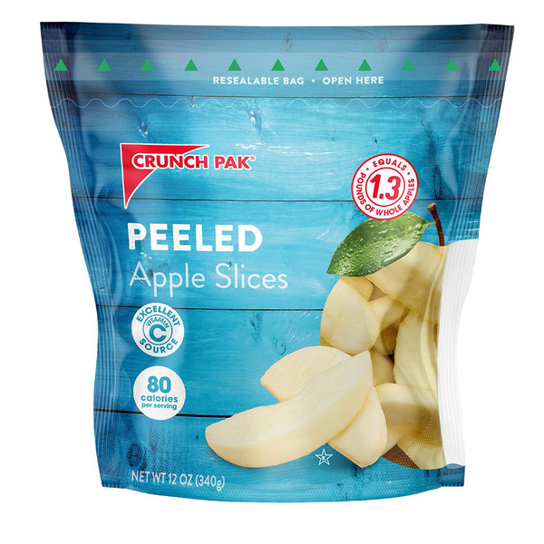 Crunch Pak Peeled Sliced Apples Gusseted Bag