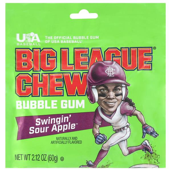 Big League Chew Bubble Gum, Swingin' Sour Apple