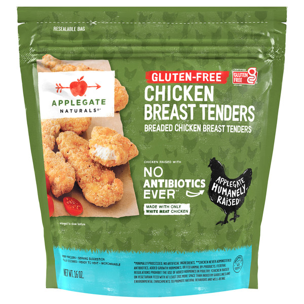 Applegate Gluten-Free Breaded Chicken Breast Tenders (Frozen)