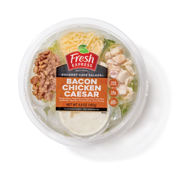 Fresh Express Bacon Chicken Caesar Gourmet Cafe Salads
