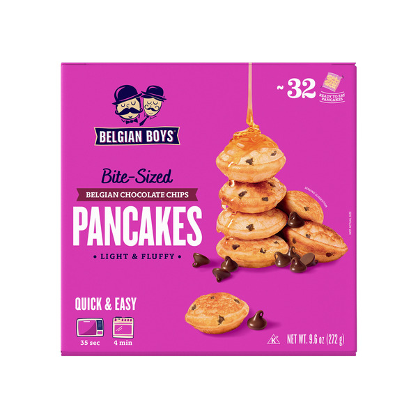Belgian Boys Refrigerated Bite-Sized Chocolate Chip Pancakes