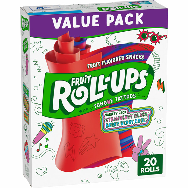 Fruit Roll-Ups Fruit Flavored Snacks Variety Value Pack