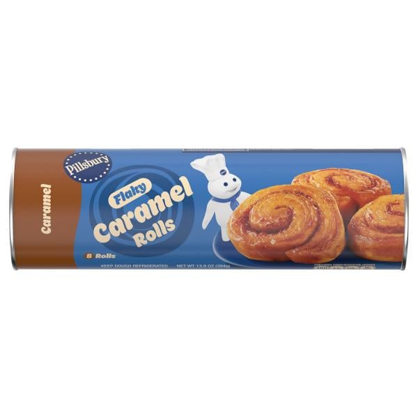 Pillsbury Flaky Caramel Rolls Canned Pastry Dough