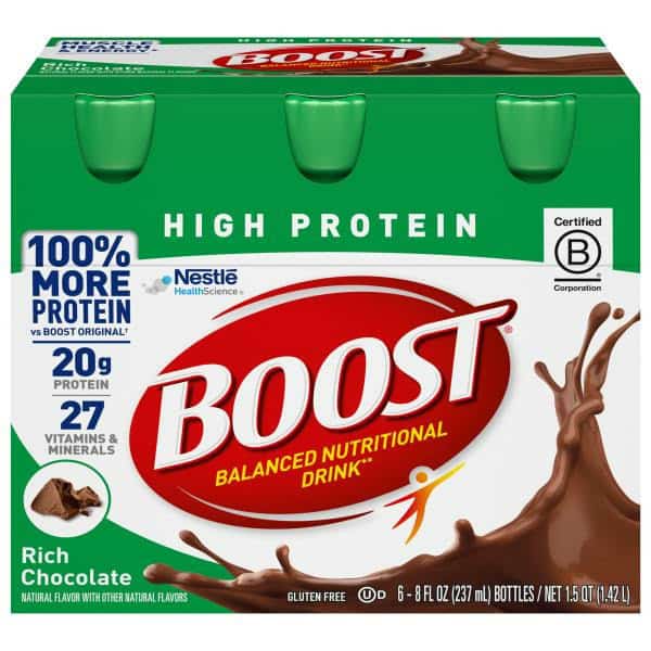 BOOST High Protein Nutritional Drink, Rich Chocolate, 20 g Protein