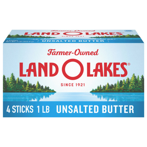 Land O Lakes Unsalted Butter, Made with Sweet Cream