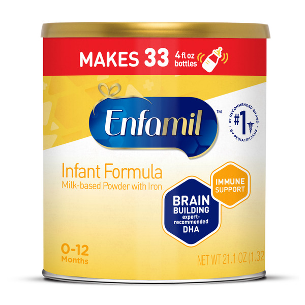 Enfamil® Infant Formula, Milk-based Baby Formula with Iron, Powder Can