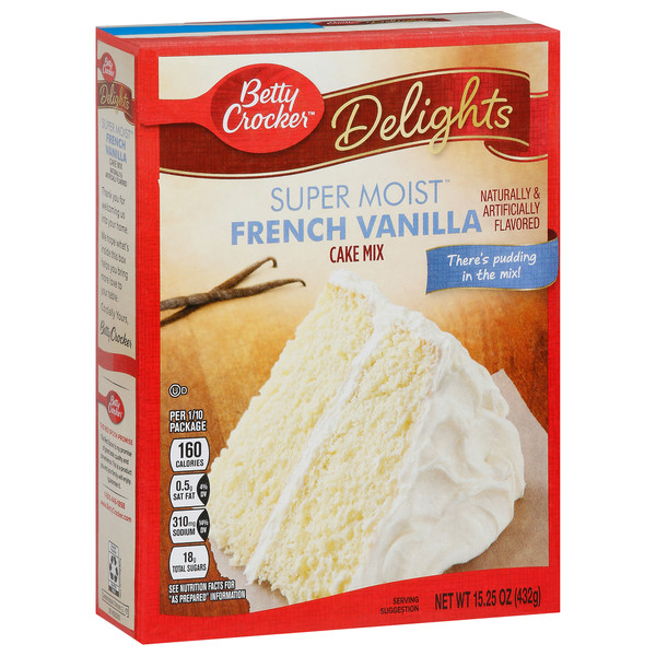 Betty Crocker Cake Mix, French Vanilla, Super Moist