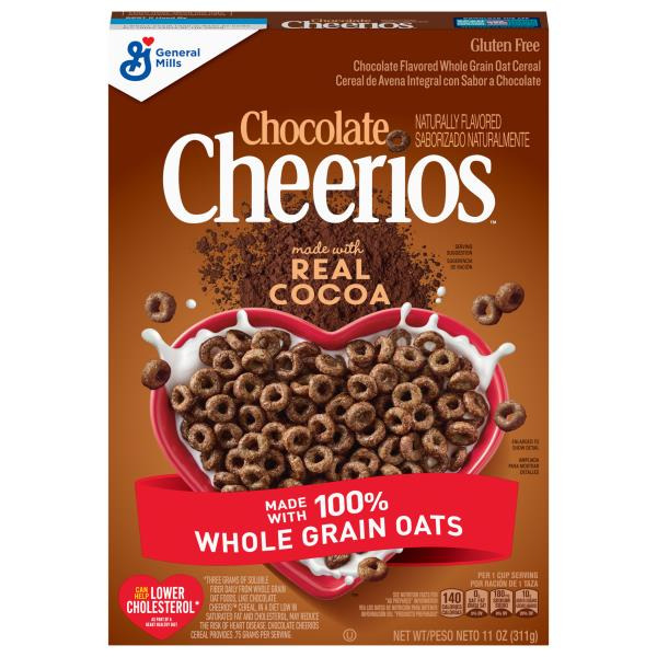 Chocolate Cheerios Heart Healthy Gluten Free Breakfast Cereal, Made with Whole Grain Oats