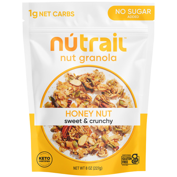 NuTrail Honey Nut, No Sugar Added, Nut Granola