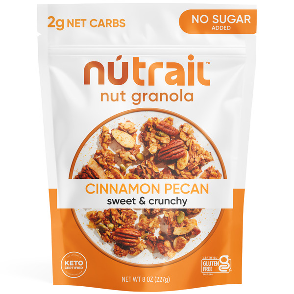 NuTrail Cinnamon Pecan, No Sugar Added, Nut Granola