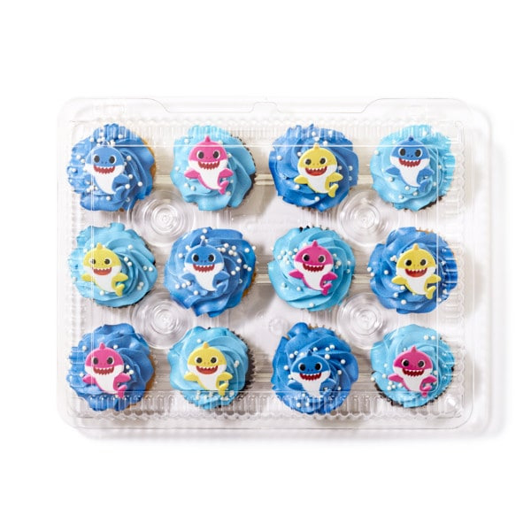 Publix Baby Shark Cupcakes 12-Count