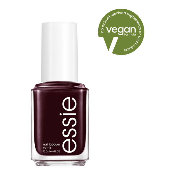 essie salon-quality nail polish, vegan, deep blood red, Wicked
