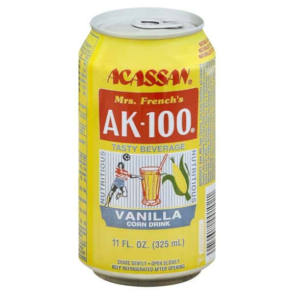 Acassan Mrs. French's AK-100 Corn Drink, Vanilla