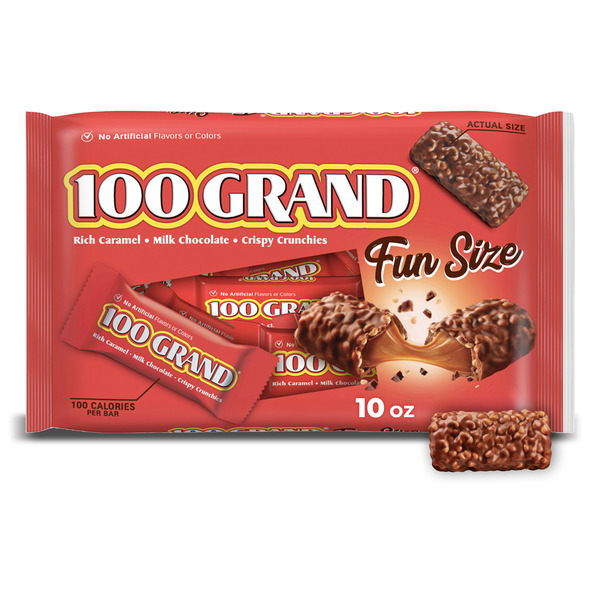 100 Grand Fun Size Candy Bars
