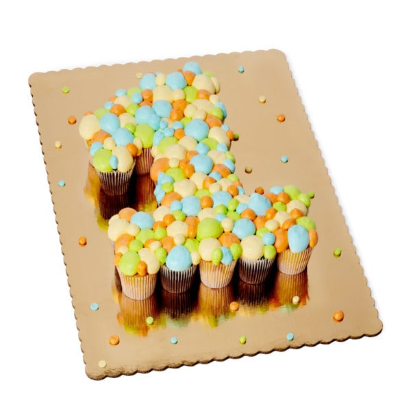 Primary Number Pull Apart Cupcakes With Buttercream Icing