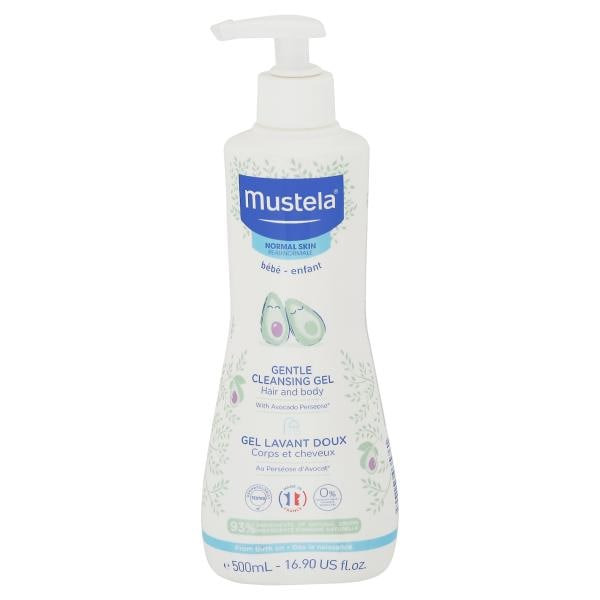Mustela Cleansing Gel, Gentle, Hair and Body, Normal Skin, Baby