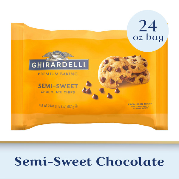 Ghirardelli Semi-Sweet Chocolate Premium Baking Chips, Chocolate Chips for Baking