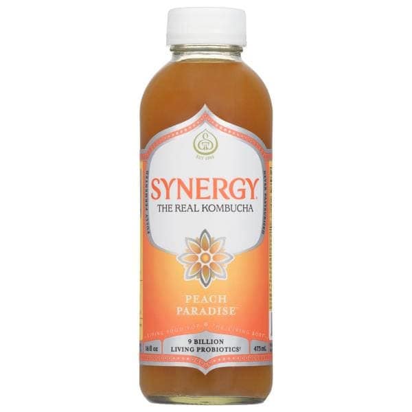 GT's Living Foods Synergy Organic Peach Paradise Kombucha