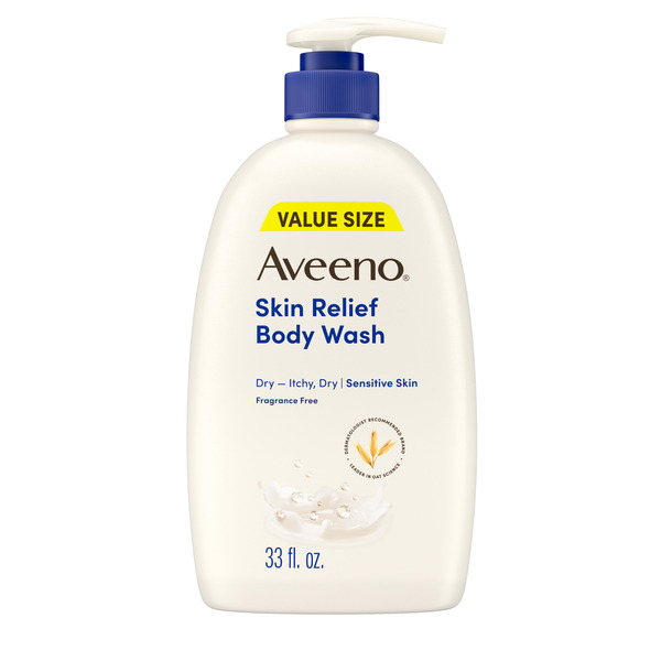 Aveeno Skin Relief Fragrance-Free Body Wash, Sensitive Skin, 33 fl. oz