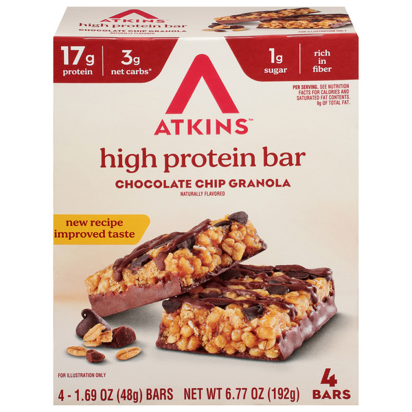 Atkins Chocolate Chip Granola High Protein Bar
