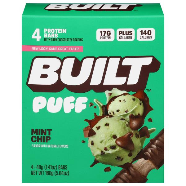 B2B Brothers Puff Mint Chip Protein Bars