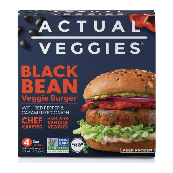 Actual Veggies Black Bean Veggie Burger