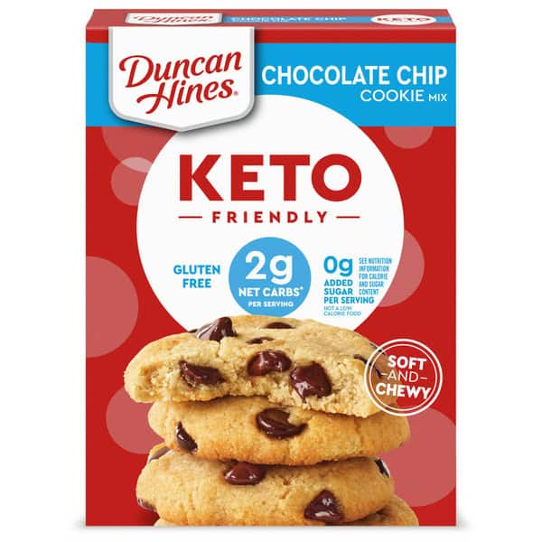 Duncan Hines Keto Friendly Chocolate Chip Cookie Mix, Baking Mix
