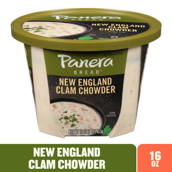 Panera Bread New England Clam Chowder Soup Cup (Gluten Free)