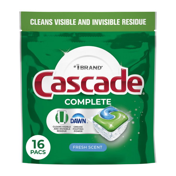 Cascade Complete Dishwasher Pods, Fresh