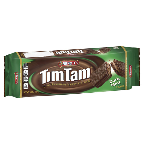 Arnott's Tim Tam Dark Mint, Chocolate Cookies