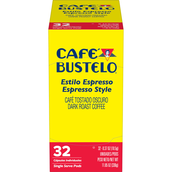 Café Bustelo Espresso Style, Dark Roast Coffee, Keurig K-Cup Pods
