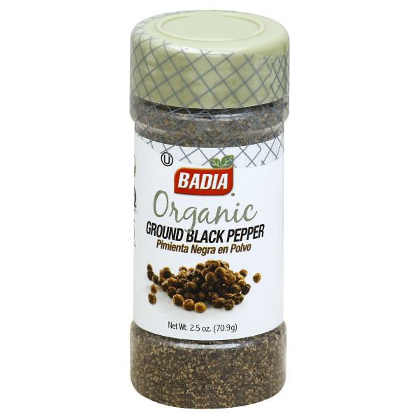 Badia Spices Black Pepper, Organic, Ground