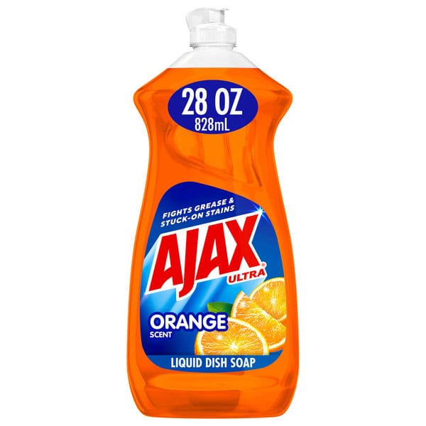 Ajax Triple Action Liquid Dish Soap, Orange