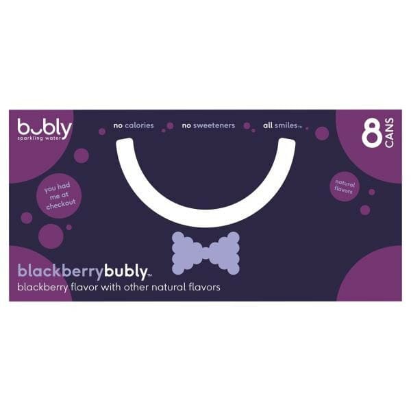 bubly Sparkling Water, Blackberry - Pack