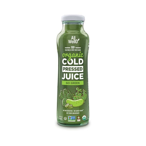 AllWellO Go Green, Organic Cold-Pressed Juice