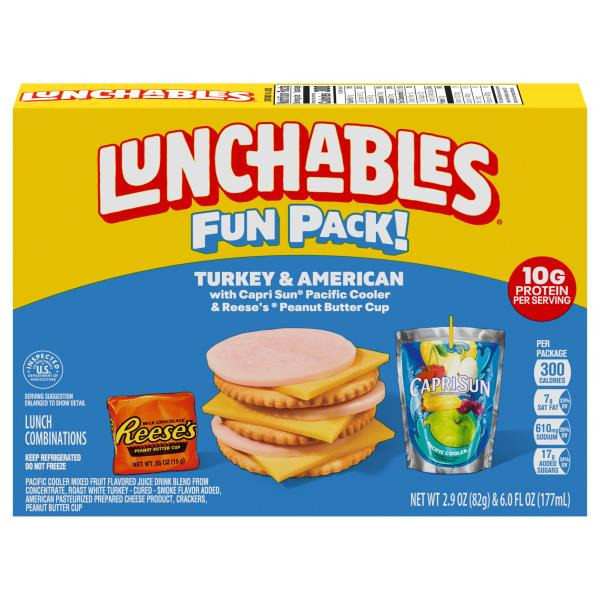 Lunchables Lunch Combinations, Turkey & American