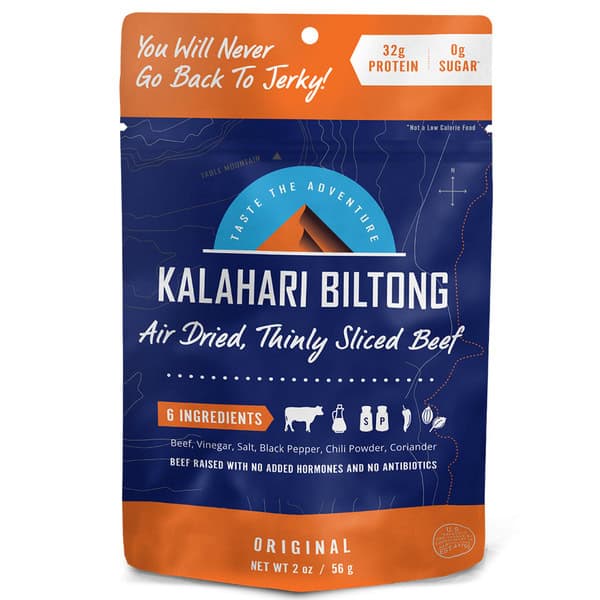 Kalahari Snacks Kalahari Biltong, Air Dried Thinly Sliced Beef, Original