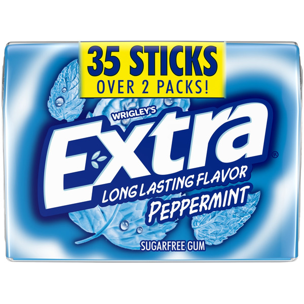 Extra Gum Peppermint Sugar Free Chewing Gum Stick