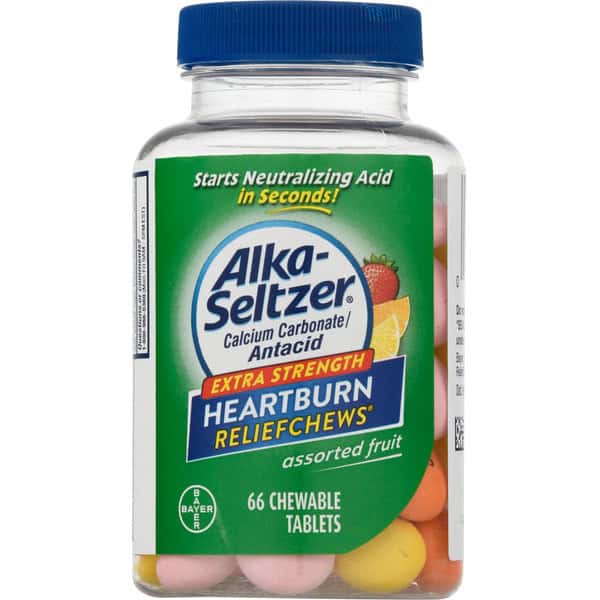 Alka-Seltzer Heartburn ReliefChews, Extra Strength, Assorted Fruit, Chewable Tablets