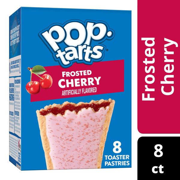 Pop-Tarts Frosted Cherry Toaster Pastries, Breakfast Foods, 8 Count