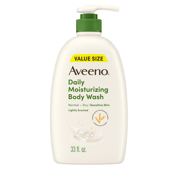 Aveeno Daily Moisturizing Body Wash for Dry, Sensitive Skin, 33 fl. oz