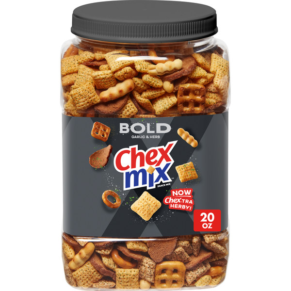 Chex Mix Bold Garlic and Herb Snack Mix Tub