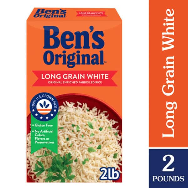 Ben's Original Converted Brand Enriched Long Grain White Rice Parboiled Rice