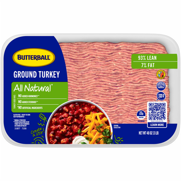 Butterball All Natural 93% Lean Ground Turkey