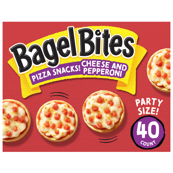 Bagel Bites Cheese & Pepperoni Mini Pizza Bagel Frozen Food Snacks