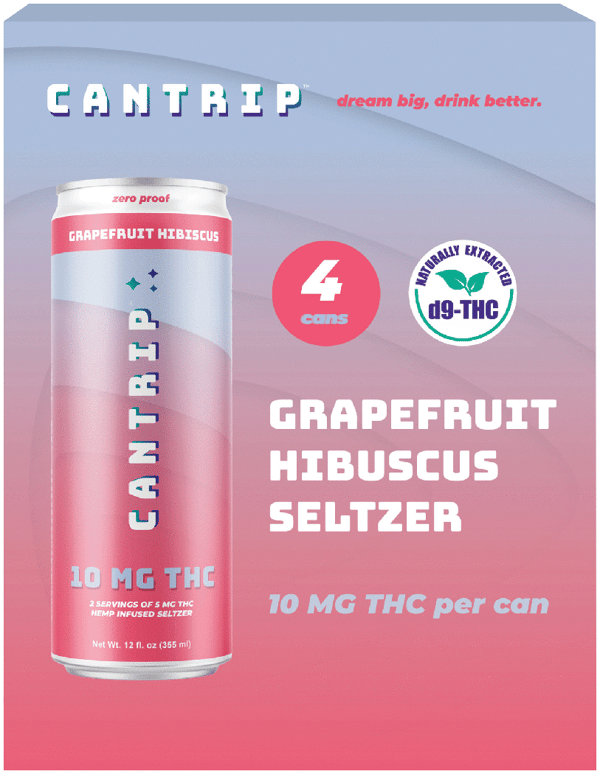 Cantrip THC 10mg Grapefruit Hibiscus